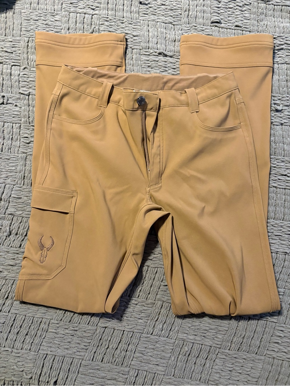 Badlands Task Pant Women's Tan Boot Cut Performance Pants with Side Cargo Pocket
